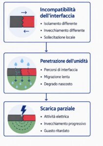 Meccanismo tipico di guasto dei giunti di transizione