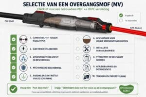 Selectie van een overgangsmof Betrouwbare overgangsmof voor PILC-XLPE verbindingen