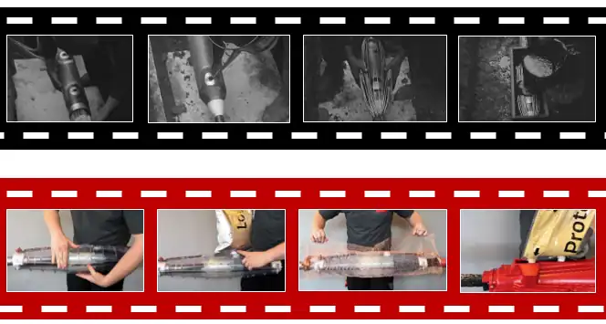 Nieuwsmodule Mof-oud Timeline illustrating the development of cable splices from traditional installation methods to modern resin-based cable splice technologies over 100 years.