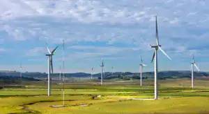 Stockbeeld windmolenpark windmolenpark