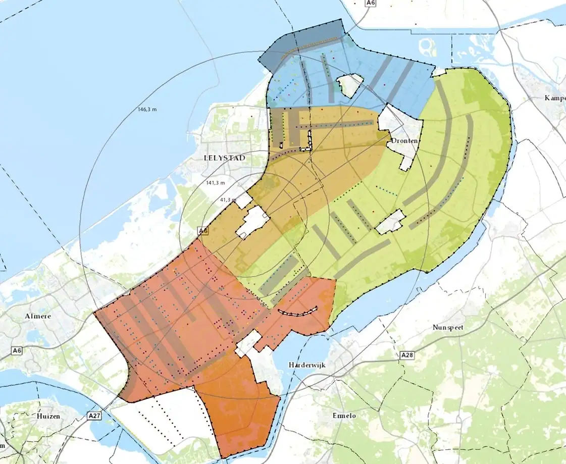 kaart operatiegebied Equans operatiegebied Equans netwerk